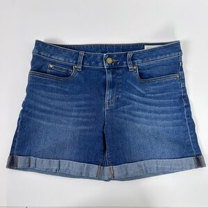 Two by Vince Camuto Classic Blue Denim Cuffed Shorts